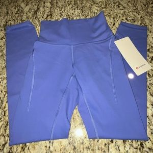 💗GET 20% OFF💗 NWT Lululemon Wunder Train HR Tight w Pockets 25" - Wild Indigo